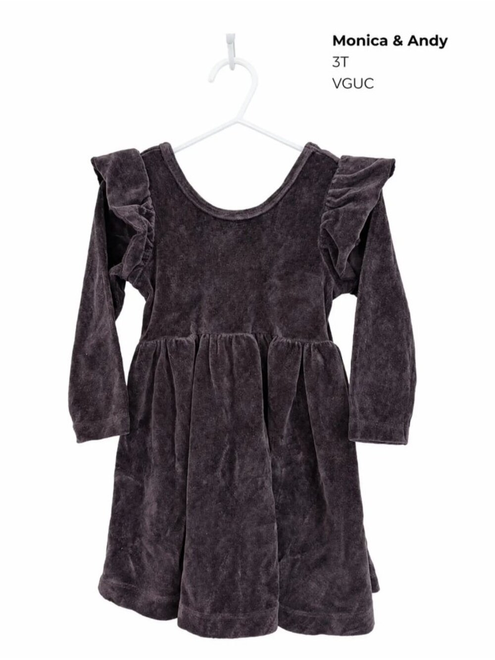 Monica & Andy Velvet Dress 3T Girls Clothes